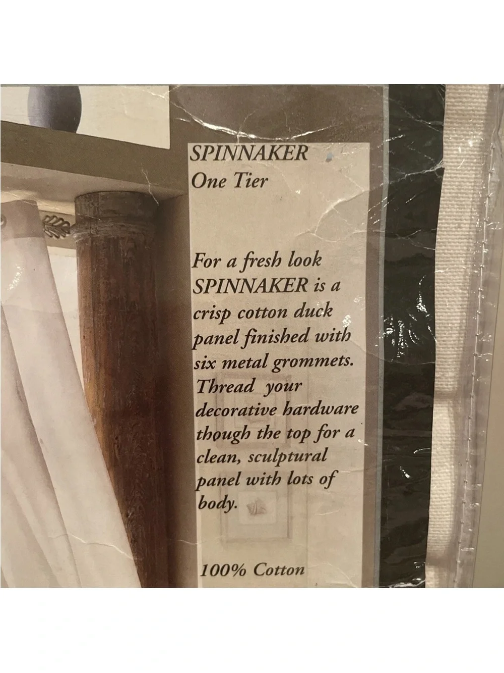 Vintage Louis Hornick Spinnaker 80s Country Farmhouse Tier Curtains 50x36